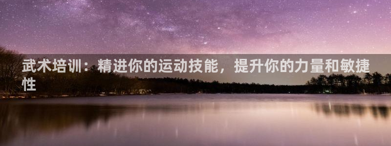 极悦官网登录入口网址：武术培训：精进你的运动技能，提