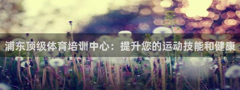 极悦平台注册登录入口官网：浦东顶级体育培训中心：提升