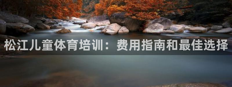极悦平台：松江儿童体育培训：费用指南和最佳选择