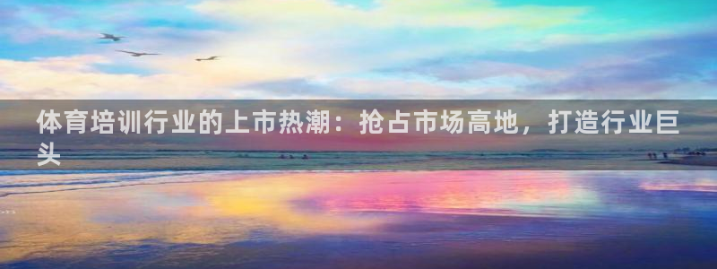极悦是什么牌子空调：体育培训行业的上市热潮：抢占市场
