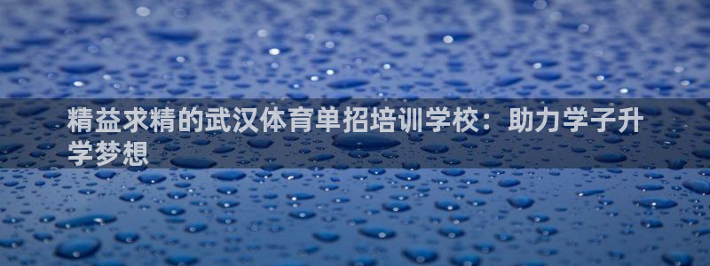 极悦官网登录：精益求精的武汉体育单招培训学校：助力学